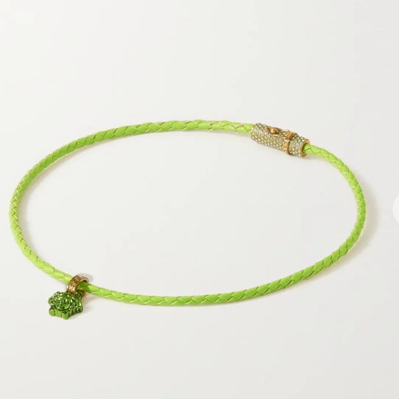 VERSACE
Medusa braided leather and gold-tone necklace - Picture 7 of 9